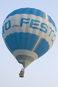 Fahrt im Heißluftballon