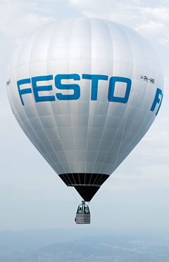 Isolierter Heißluft-Ballon
