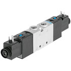 Electrically and pneumatically actuated directional control valves