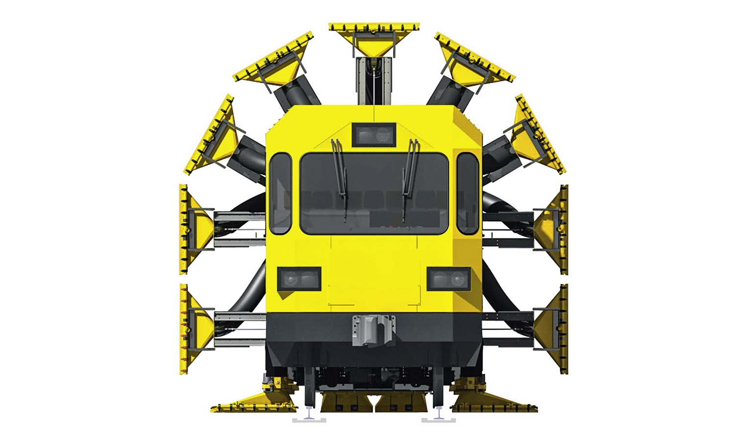 Tunnel putzen mit Servopneumatik