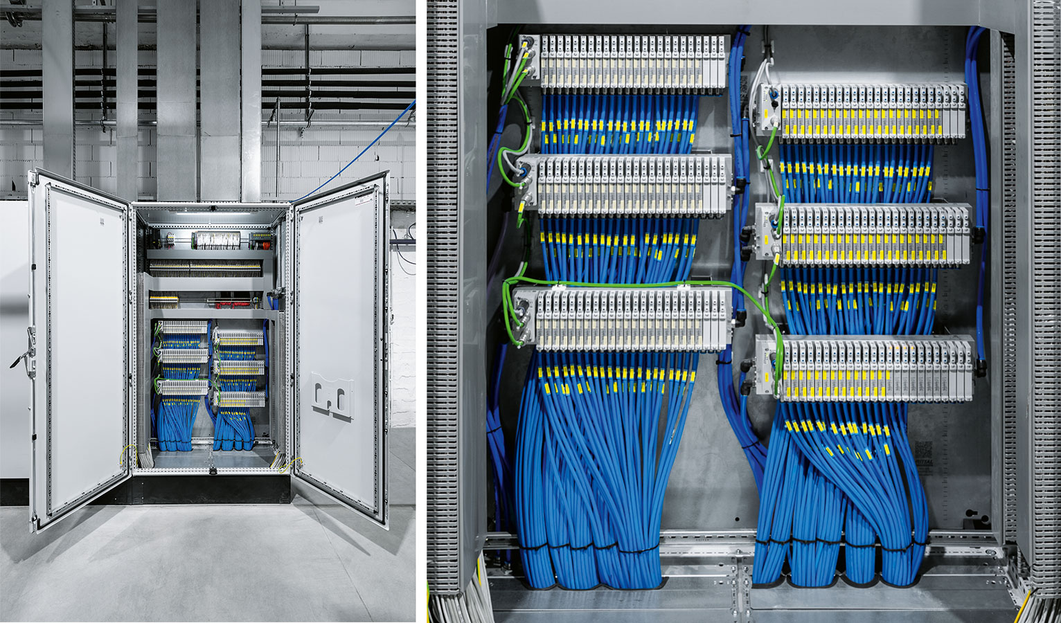 Compact in the control cabinet: the VTUG valve terminal with PROFINET bus connection controls the process valves.