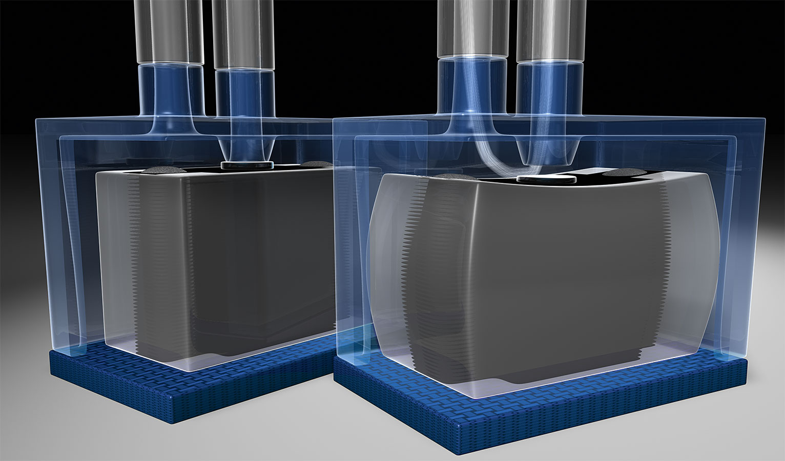 Energy efficient drive made of plastic
