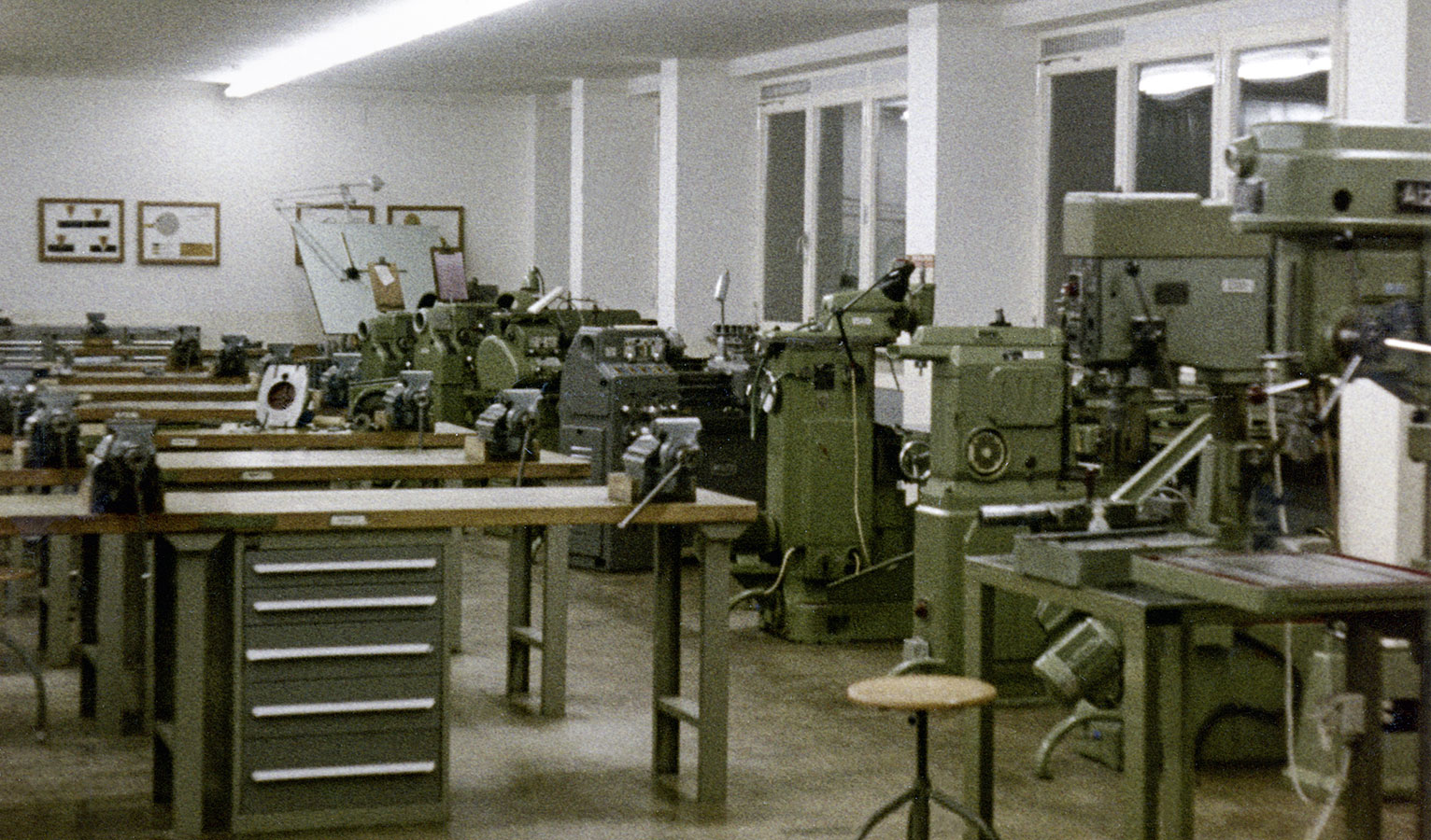 The training workshop in Rohrbach was inaugurated in 1969; there were eight trainees at that time, and today there are 121.