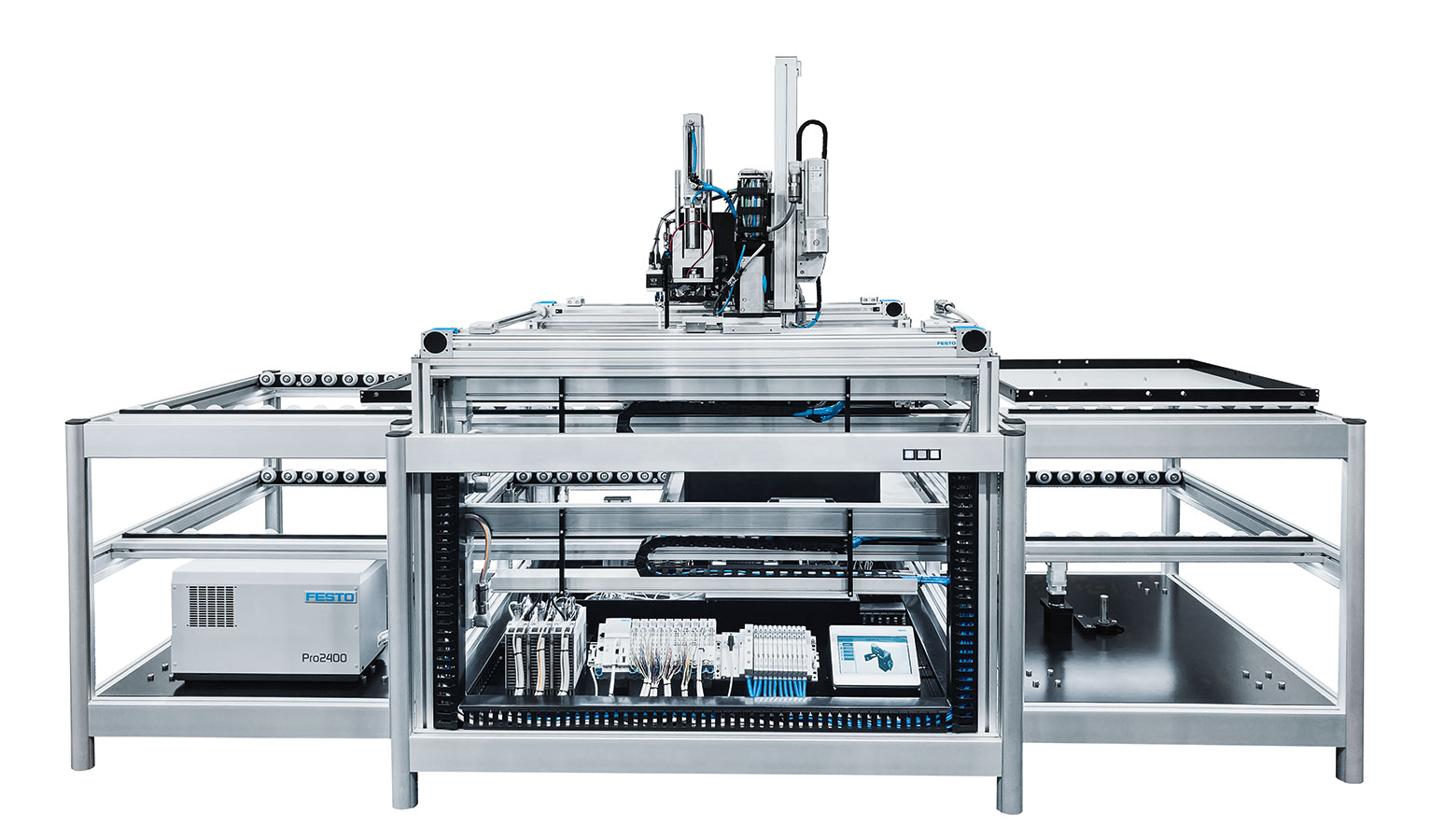 The modular assembly and disassembly system for battery modules and battery packs can be operated sustainably with a fuel cell instead of a battery.