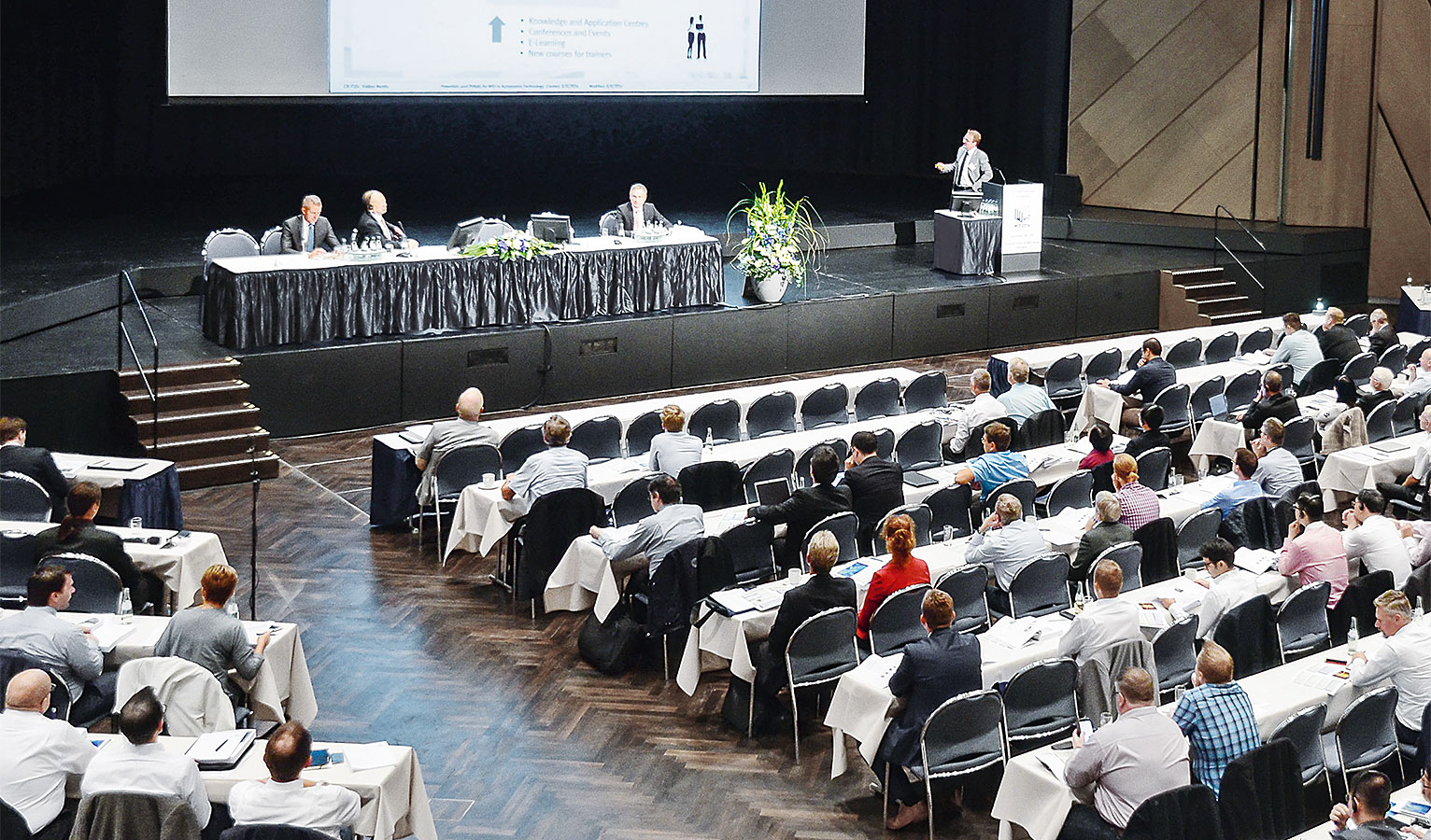 Dr Volker Nestle from Festo opened the international MID congress