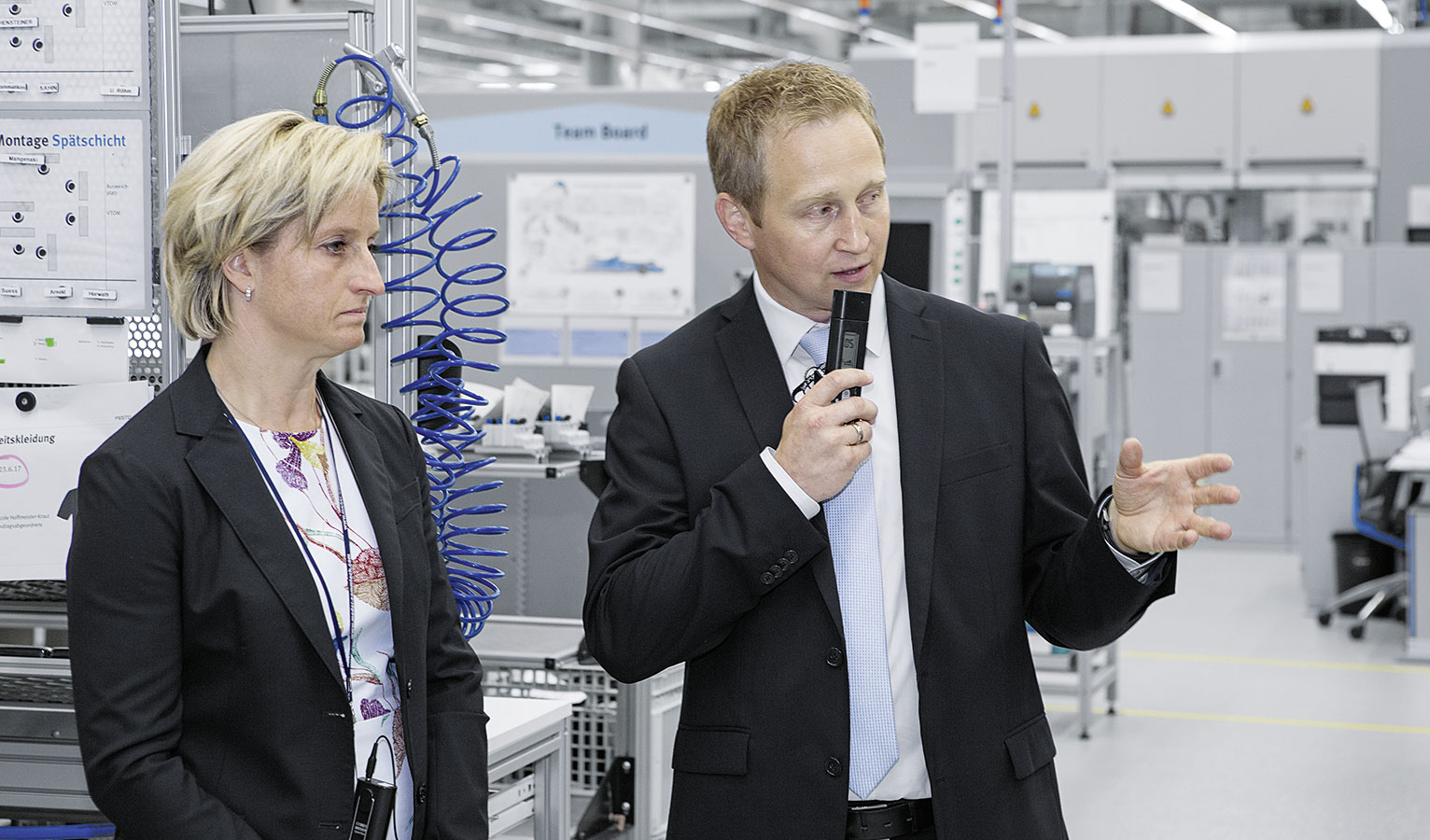Wirtschaftsministerin in Scharnhausen