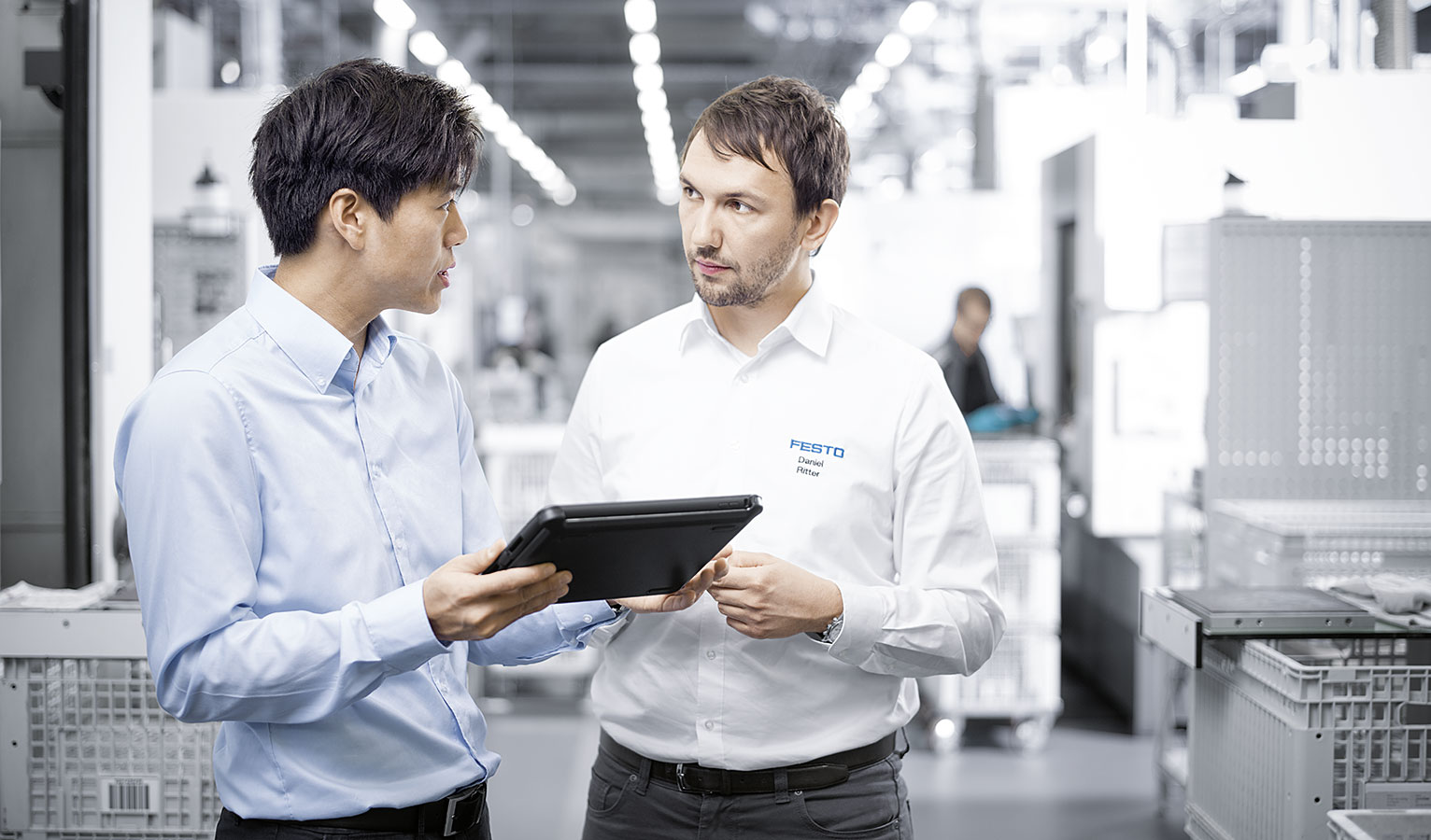 As a project manager, Daniel Ritter (right) enjoys the combination of responsibility and appreciation