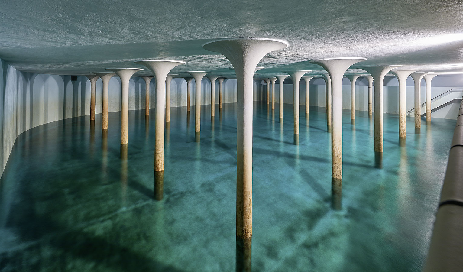 Tratamiento del agua potable con accionamientos neumáticos
