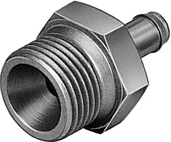 Raccord cannelé