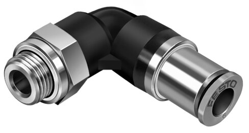 Push-in L-fitting,self-sealing