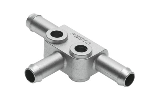 Barbed T-connector