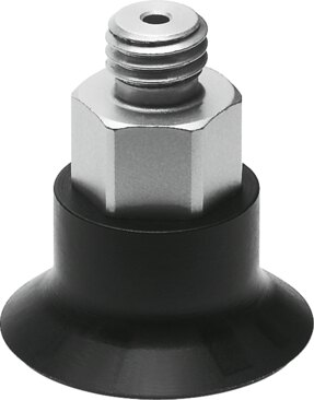 Suction cup with connection