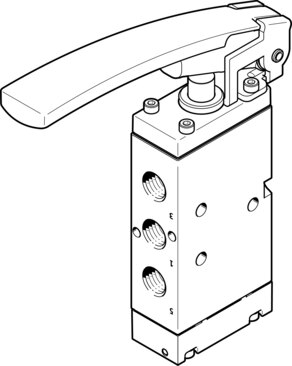 Finger lever valve