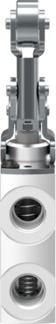 Roller lever valve