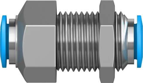 Push-in bulkhead connector