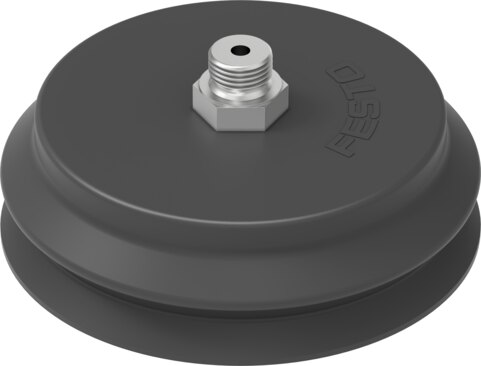 Suction cup with connection