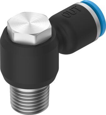 Push-in L-fitting