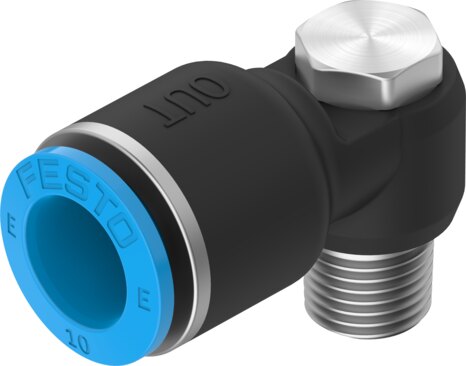 Push-in L-fitting