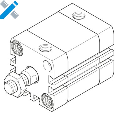 Vérin compact