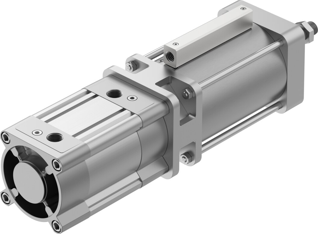 Cylinder with holding brake