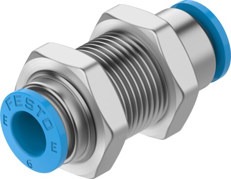 Push-in bulkhead connector