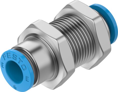 Push-in bulkhead connector