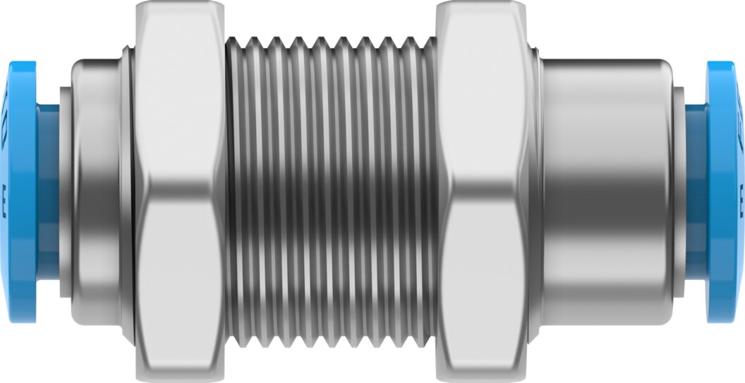Push-in bulkhead connector
