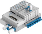 Module De Distribution Pneumatique Festo FRM-H-1/2-D-MAXI - Collecteur 4 Voies, Débit 9000 L/min
