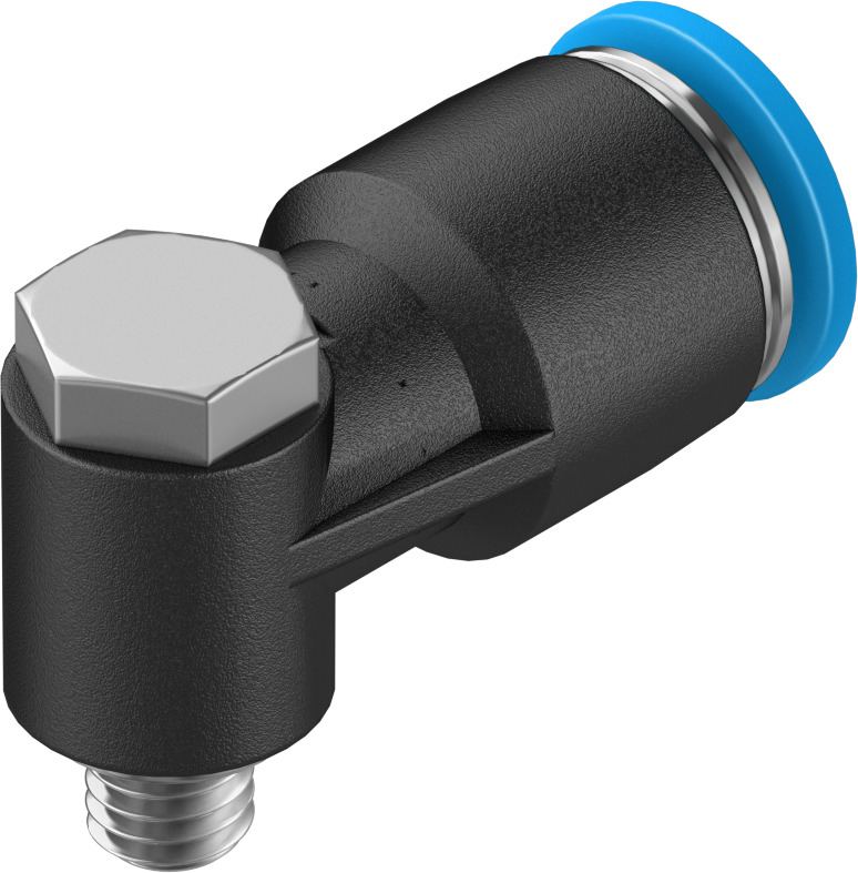 Push-in L-fitting