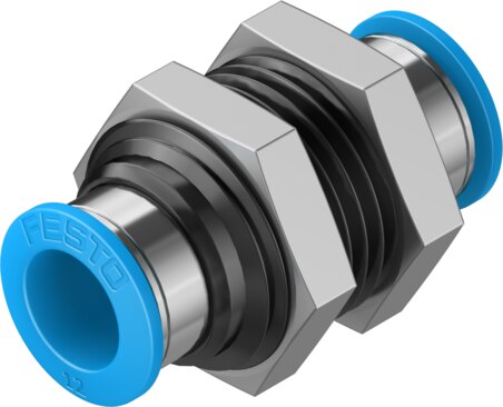 Push-in bulkhead connector
