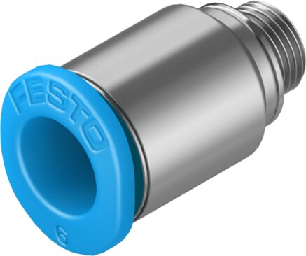 Pneumatische steekschroefverbinding R 1/8 naar 6mm IQS, 4 stuks push-in persluchtaansluiting steekaansluiting (R 1/8 - 6mm