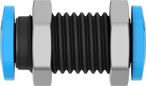 Push-in bulkhead connector