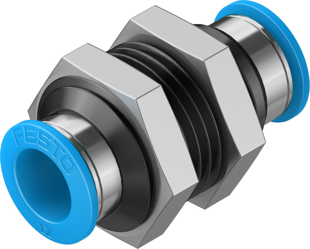 Push-in bulkhead connector