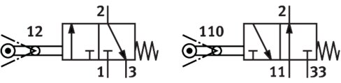 Swivel lever valve