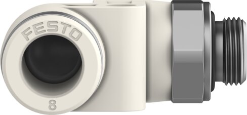Push-in L-fitting