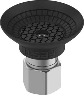 Suction cup with connection