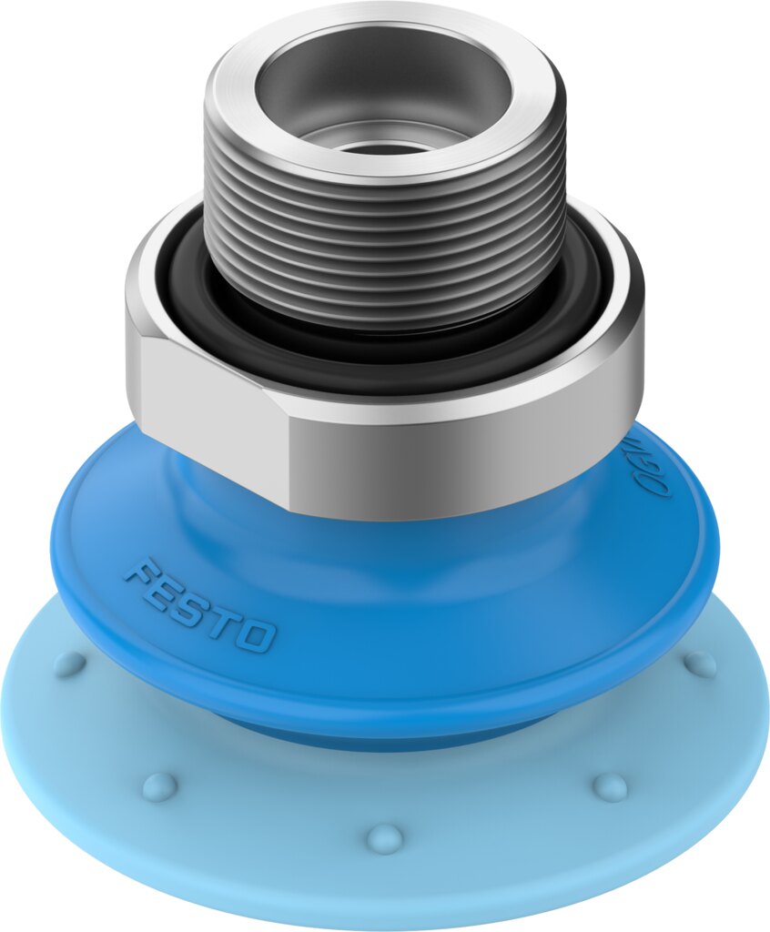 Suction cup with connection
