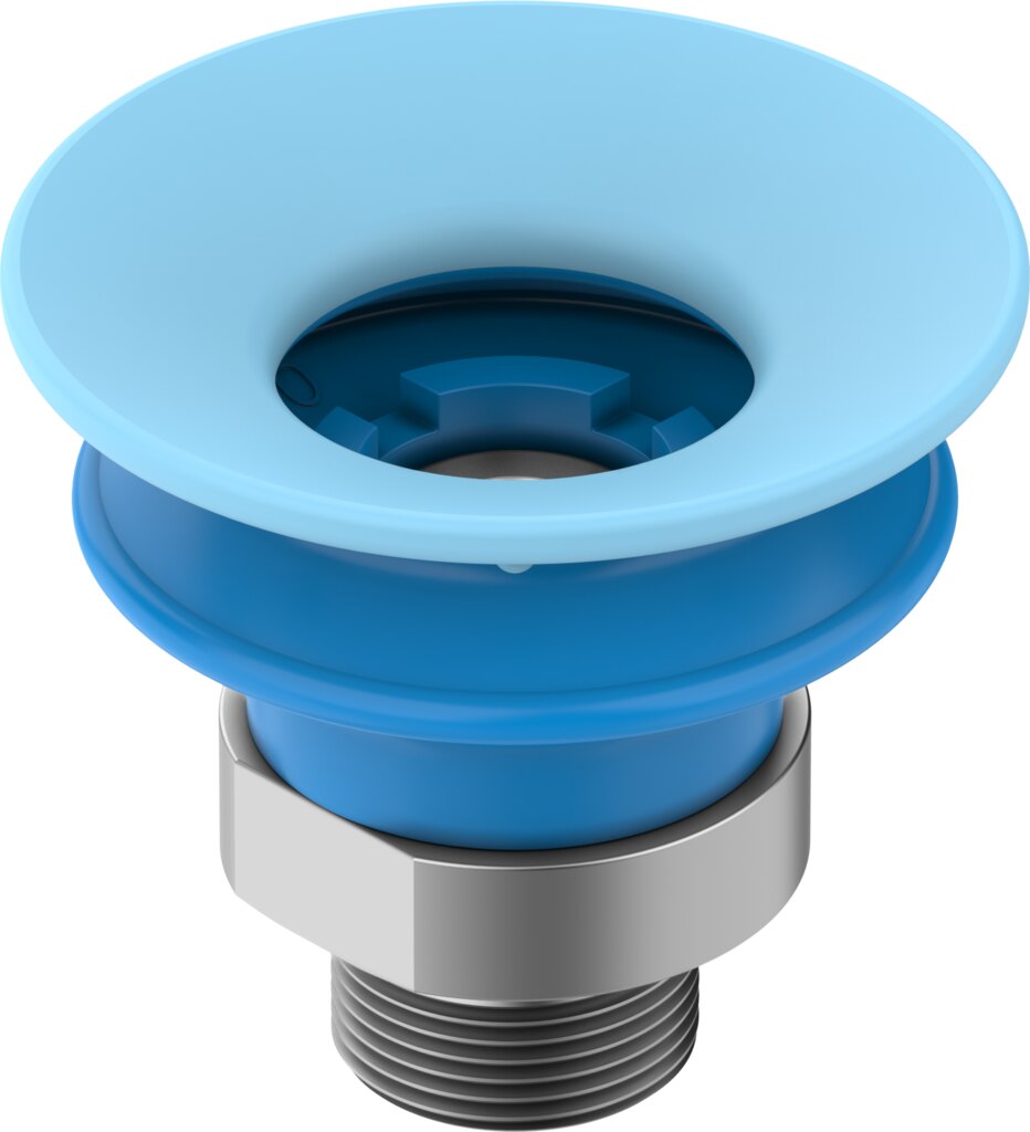 Suction cup with connection