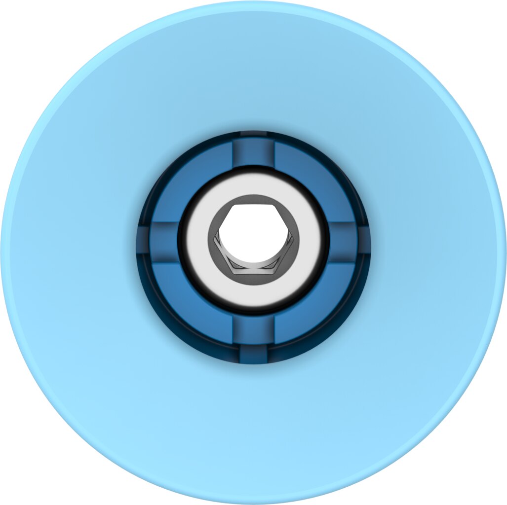 Suction cup with connection