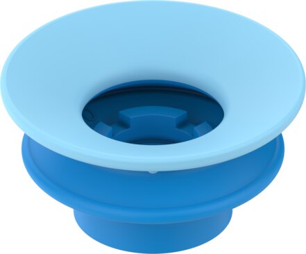 Suction cup with connection