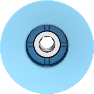 Suction cup with connection