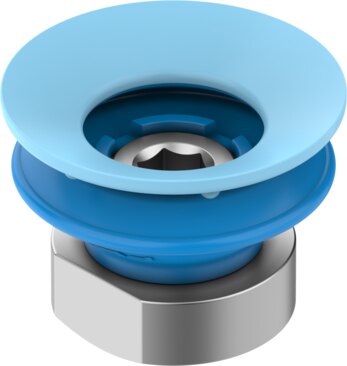 Suction cup with connection