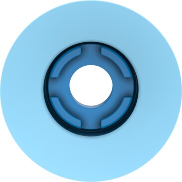 Suction cup with connection