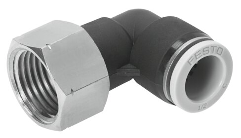 Push-in L-fitting
