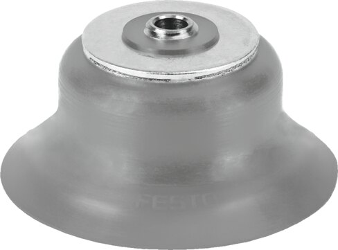 Suction cup with connection