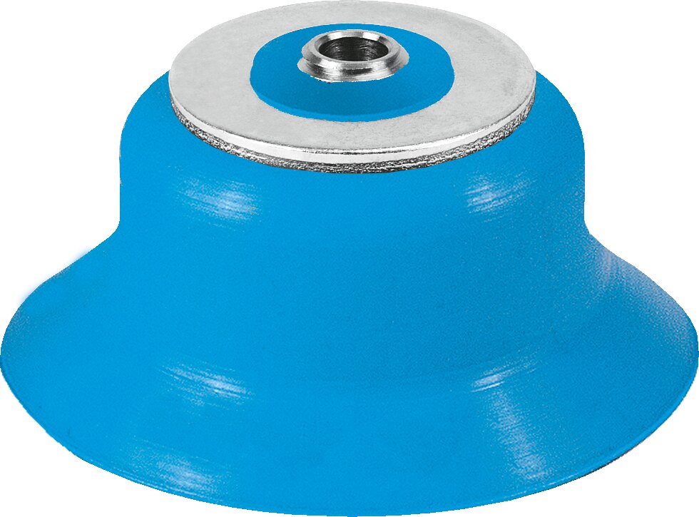 Suction cup with connection