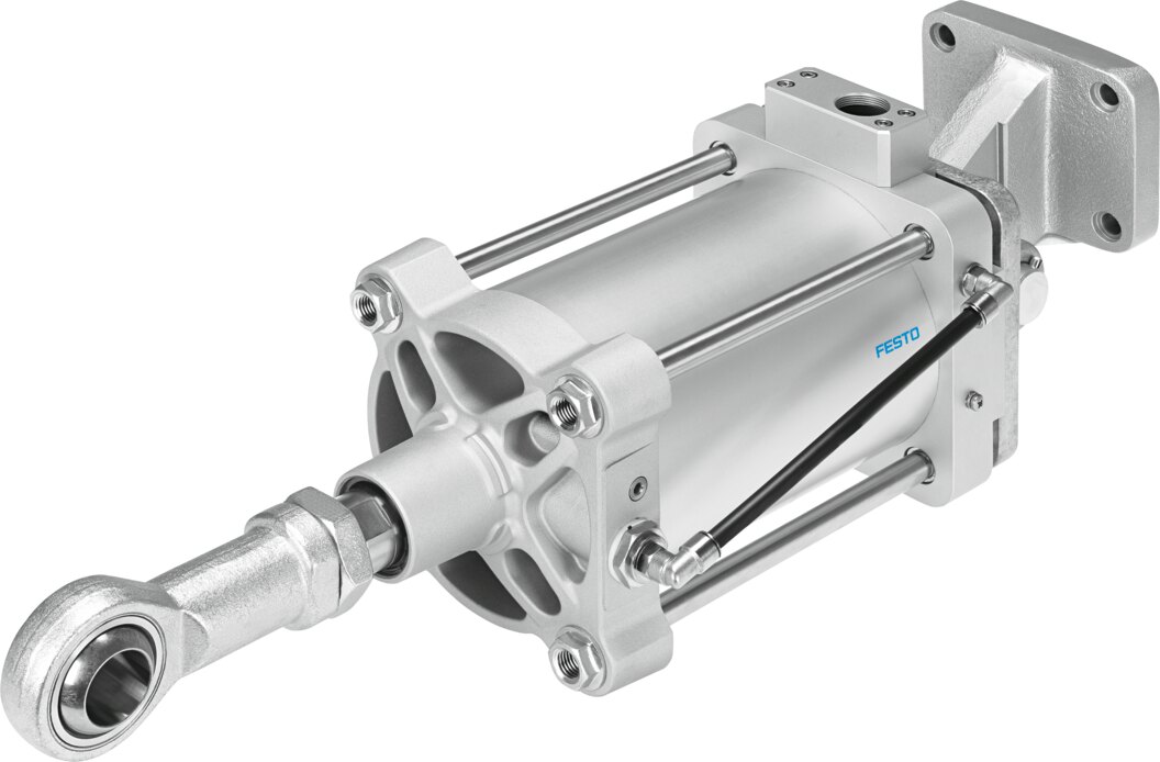 Linear actuator with displacement encoder