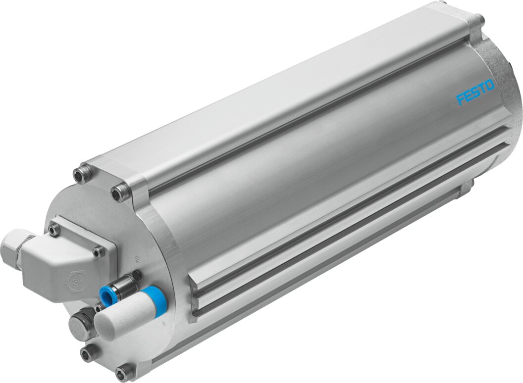 Linear actuator with displacement encoder