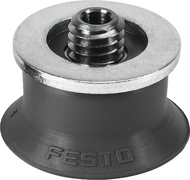 Suction cup with connection