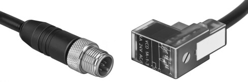 Conector tipo zócalo con cable